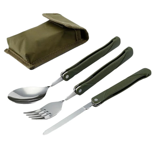 Multi-Function Outdoor Folding Cutlery Tool - Portable Gear