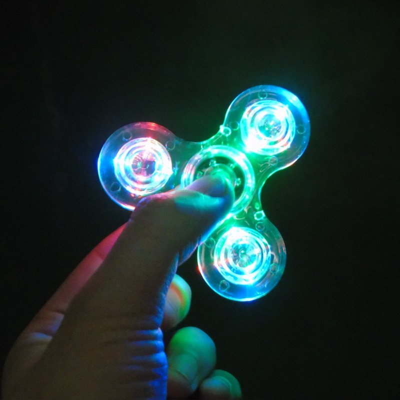 Luminous Fingertip Spinner – High-Speed Stress Relief Toy with Lights