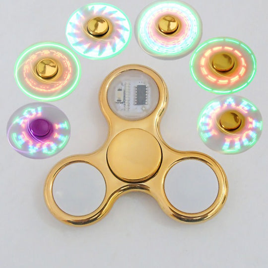 Luminous Fingertip Spinner – High-Speed Stress Relief Toy with Lights