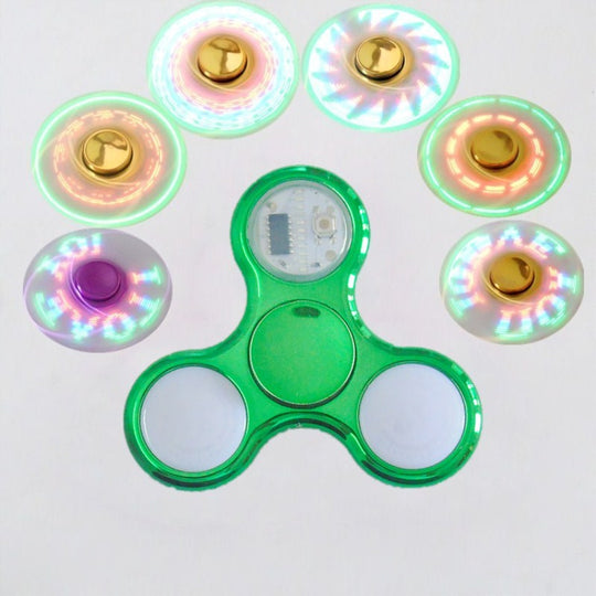 Luminous Fingertip Spinner – High-Speed Stress Relief Toy with Lights