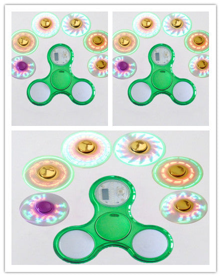 Luminous Fingertip Spinner – High-Speed Stress Relief Toy with Lights