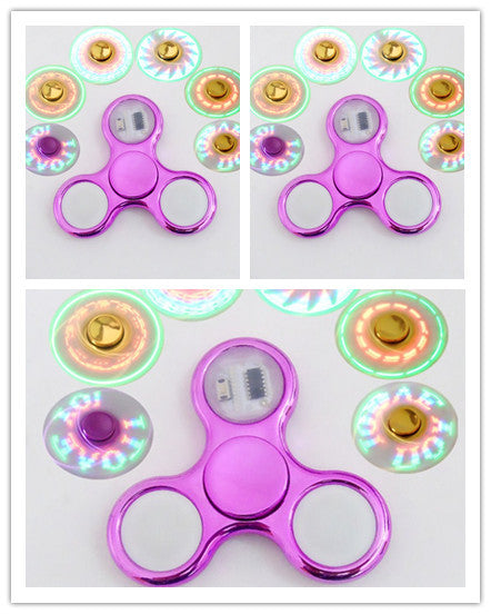 Luminous Fingertip Spinner – High-Speed Stress Relief Toy with Lights