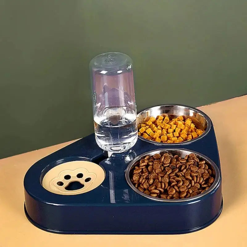 3-in-1 Automatic Pet Food Bowl & Drinking Feeder