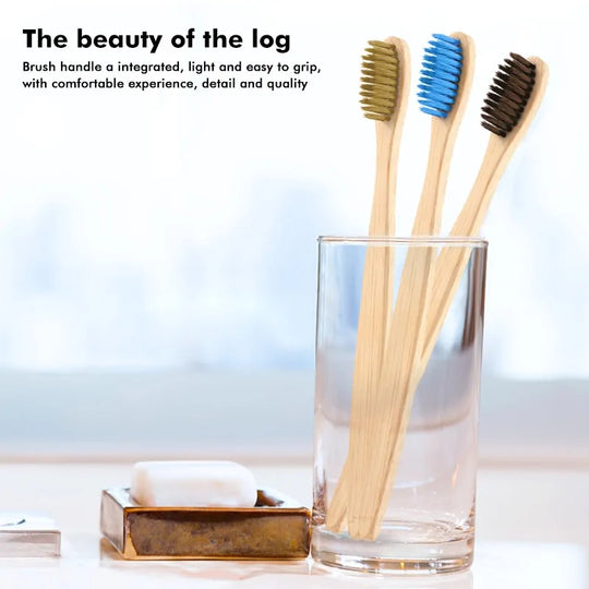 Eco-Friendly Bamboo Toothbrush - Soft Bristles