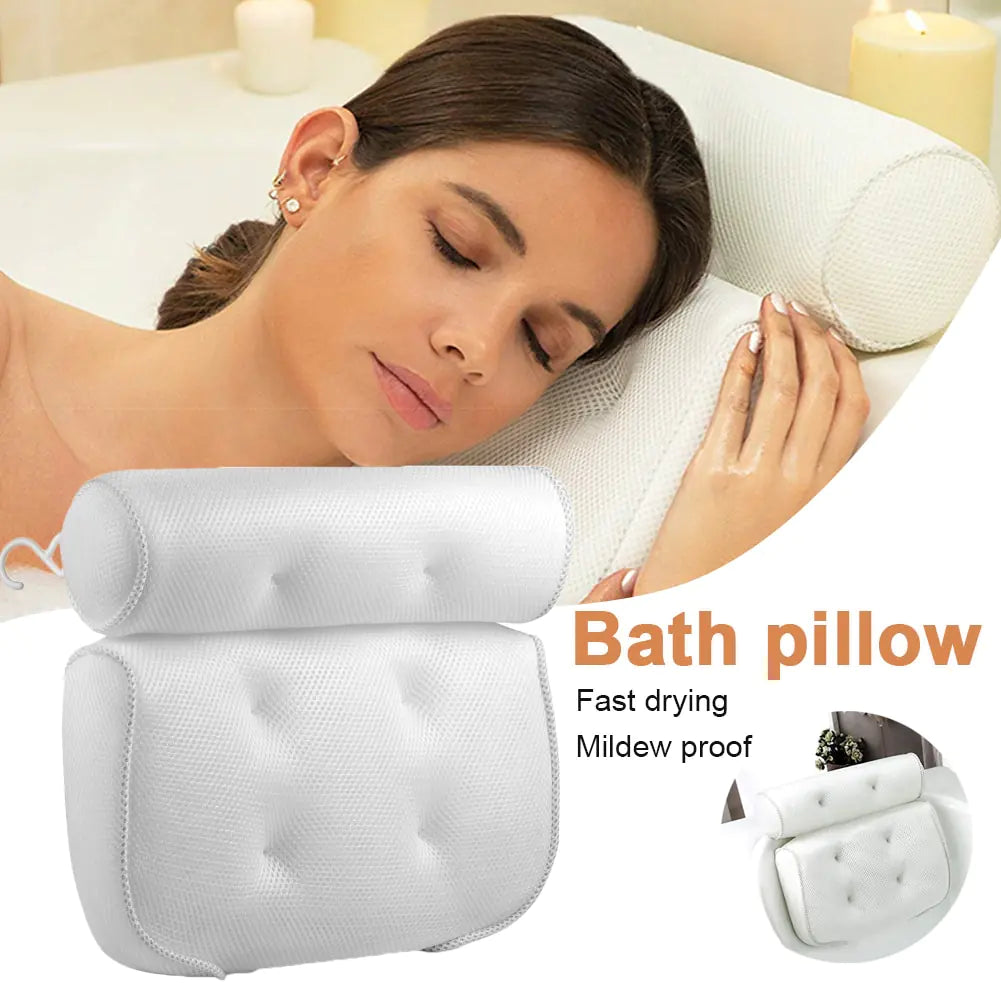 Luxury Bath Pillow - Soft, Supportive & Relaxing Comfort