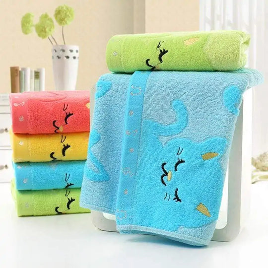 Soft Bamboo Fiber Kitten Hand Towels - Eco-Friendly Care