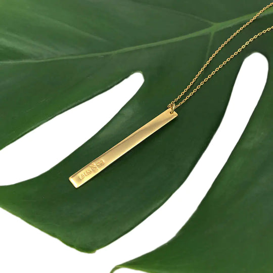 Stylish Layered Bar Bullet Necklace - Chic & Modern