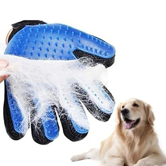 Pet Grooming Gloves for Shedding & Massage Care