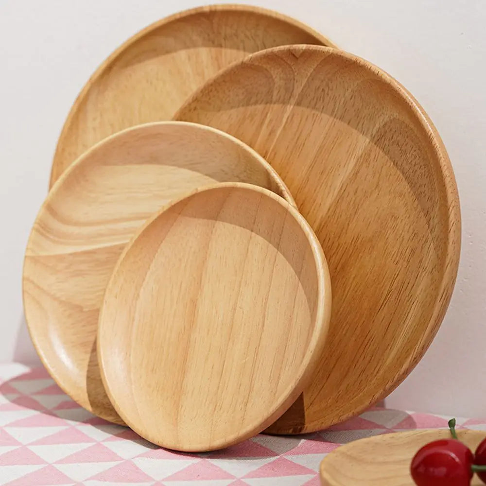 Natural Wood Serving Plate - Elegant & Eco-Friendly Design