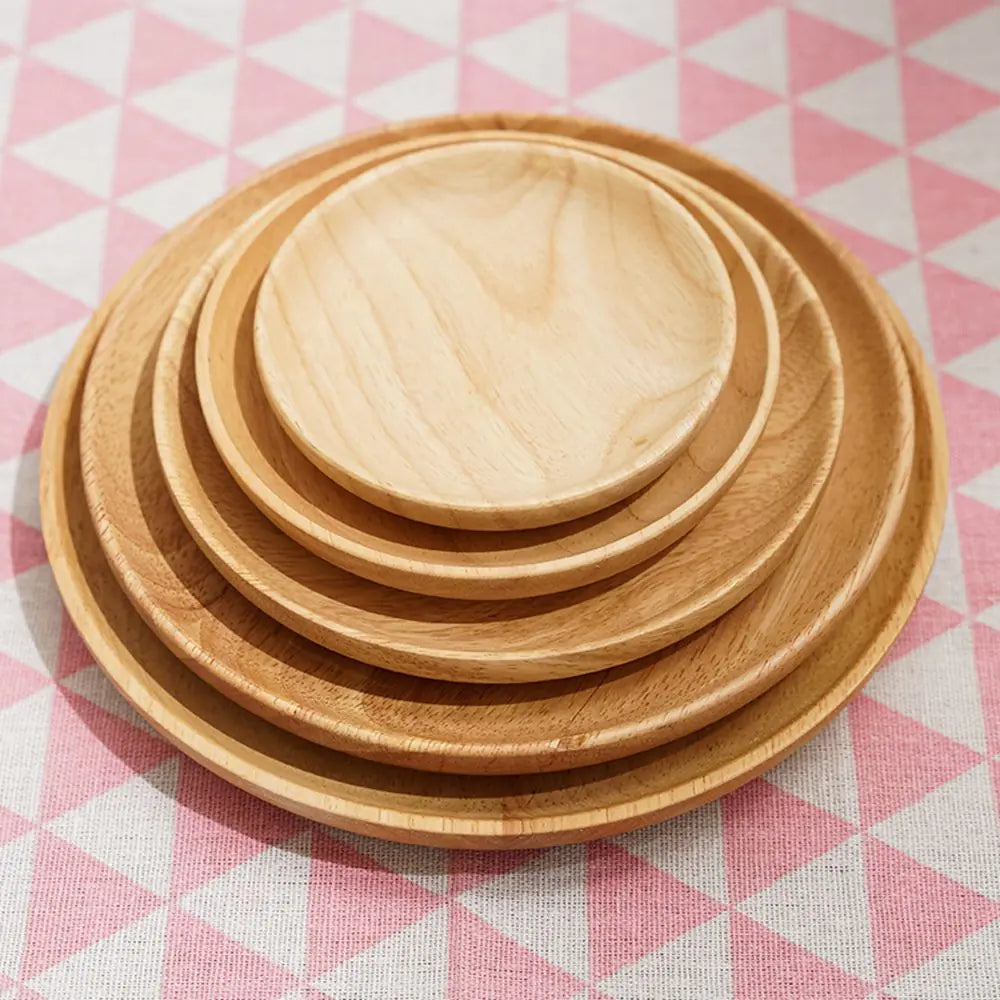 Natural Wood Serving Plate - Elegant & Eco-Friendly Design