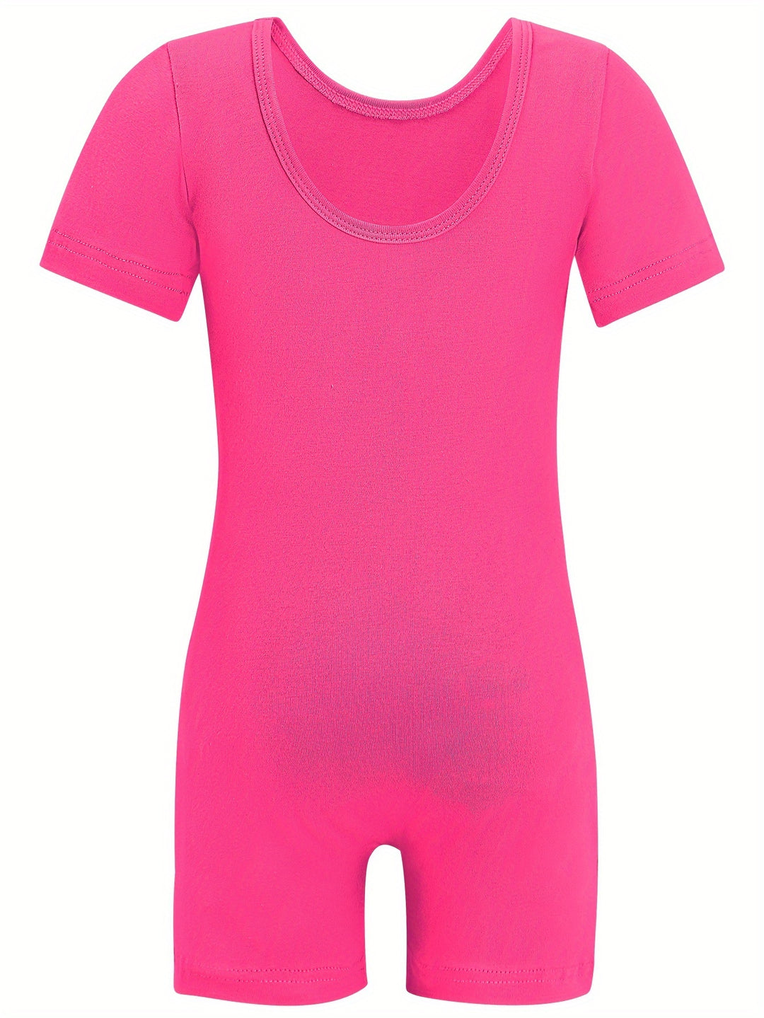 Comfy Crew Neck Gymnastics Romper for Kids