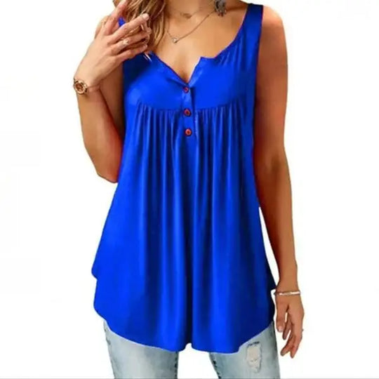 Solid Color Casual Tank Tops for Women