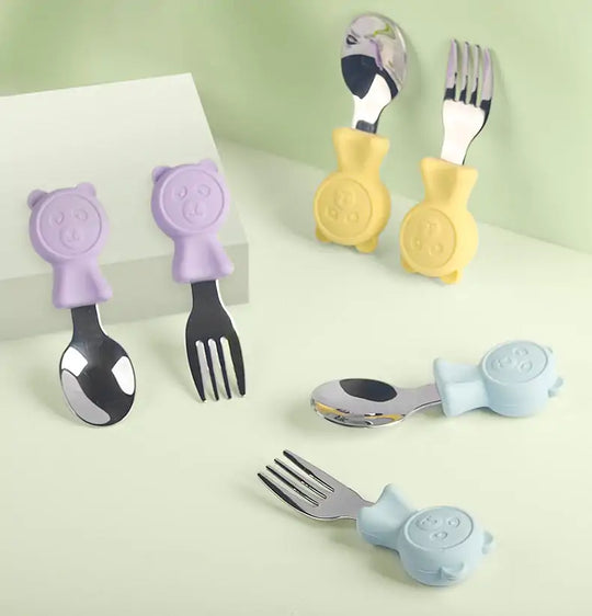 Stainless Steel Kids Cutlery Set - Safe & Durable Design