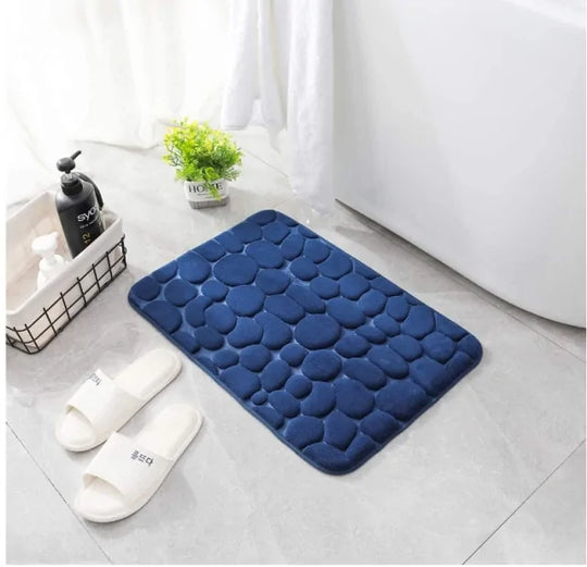 Non-Slip Embossed Bathroom Mat for Safety & Comfort