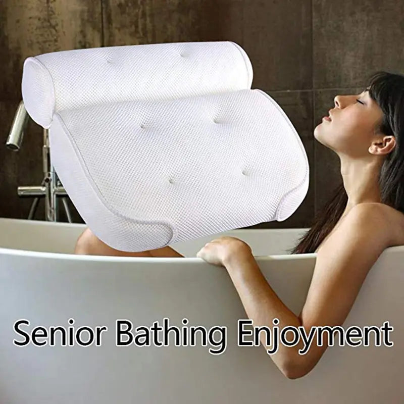 Luxury Bath Pillow - Soft, Supportive & Relaxing Comfort