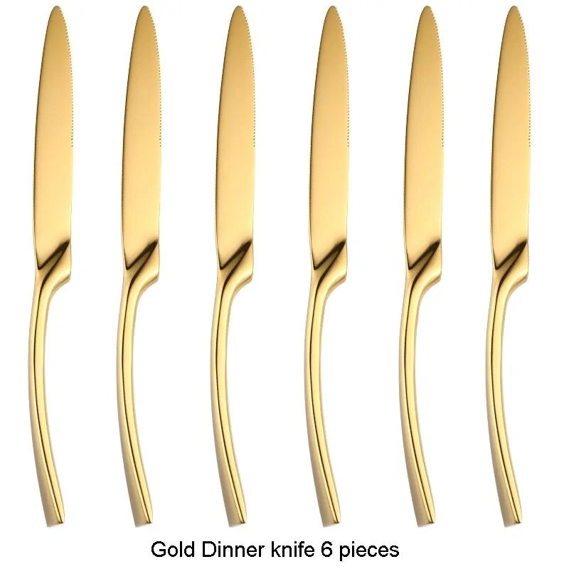 Modern Stainless Steel Cutlery Set - Sleek & Stylish