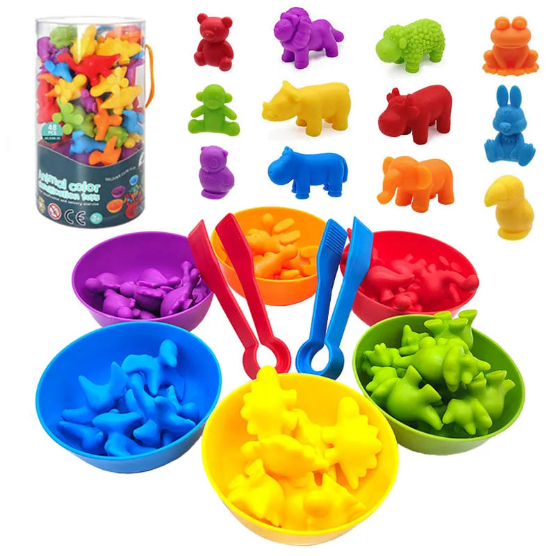 Montessori Rainbow Counting Bear Math Toys - Educational Toy