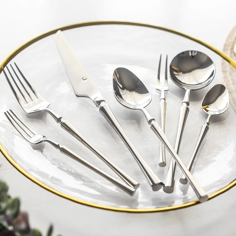 Luxury Stainless Steel Cutlery Set - Elegant & Durable