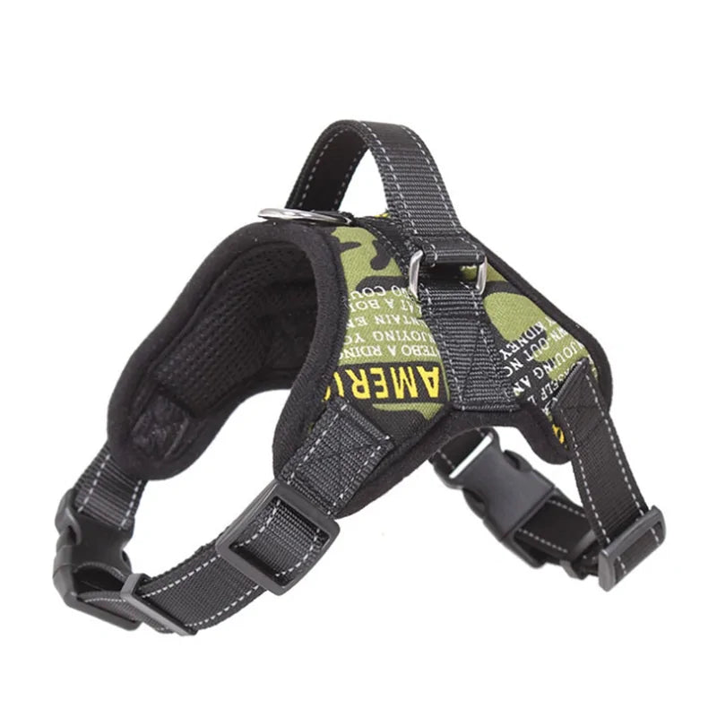 Adjustable Reflective Pet Harness for Safety & Comfort