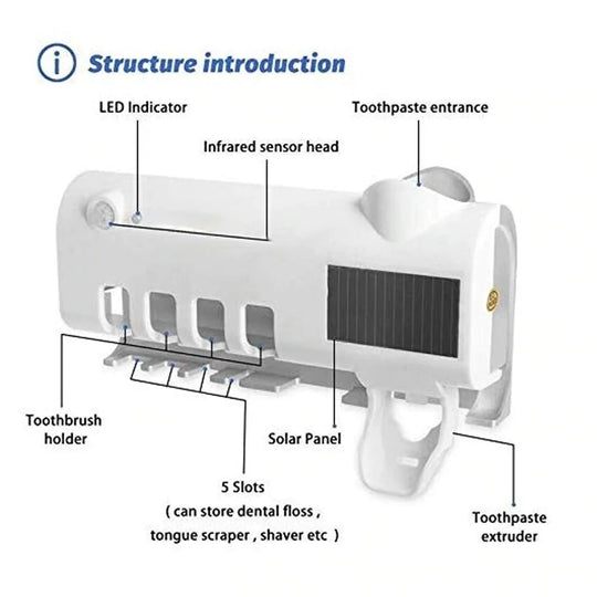 UV Toothbrush Sterilizer - Hygienic & Portable Cleaner