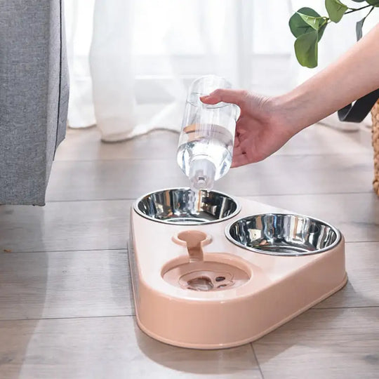 3-in-1 Automatic Pet Food Bowl & Drinking Feeder