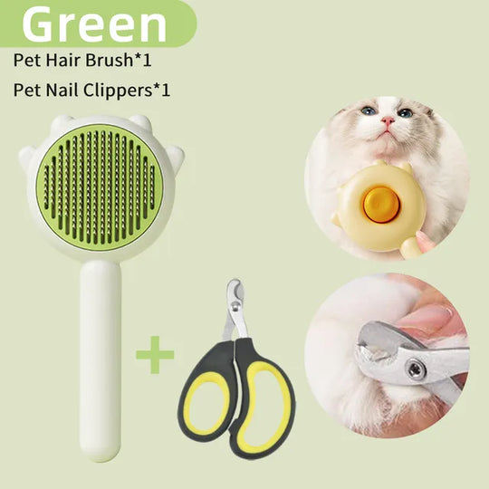 Pet Grooming Kit with Massage Comb for Easy Care