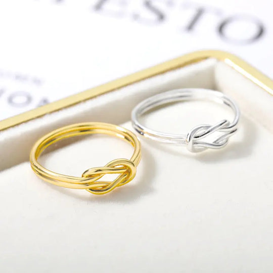 Elegant Knot Infinity Rings - Timeless Love Jewelry