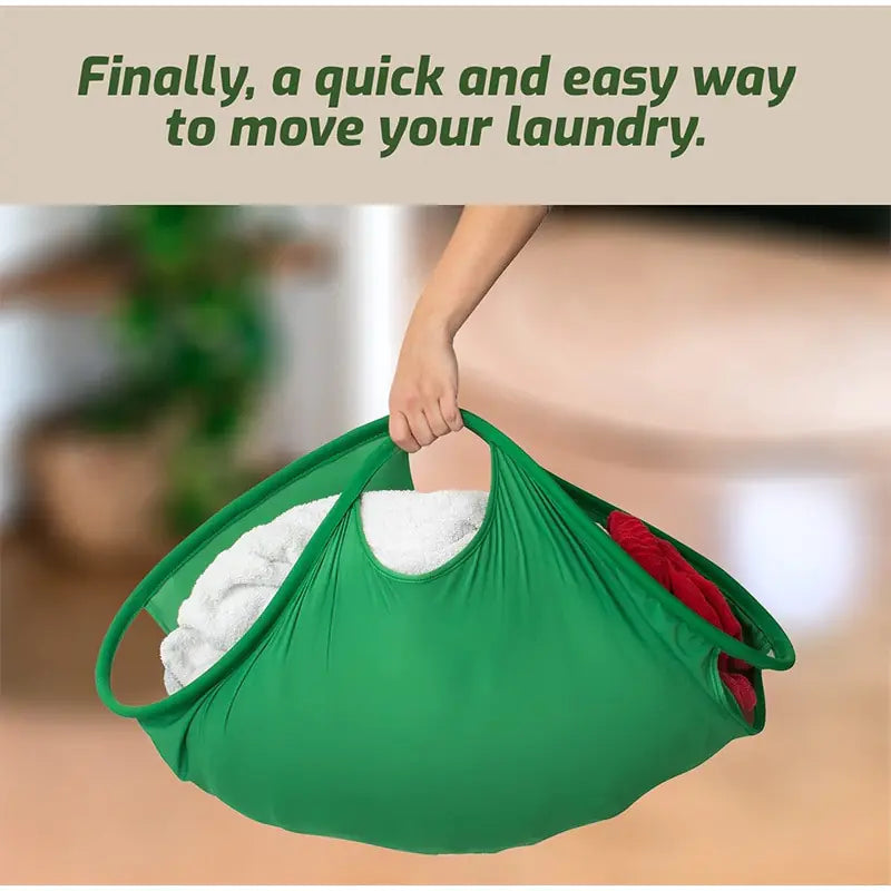 Portable Round Laundry Hamper – Compact & Stylish