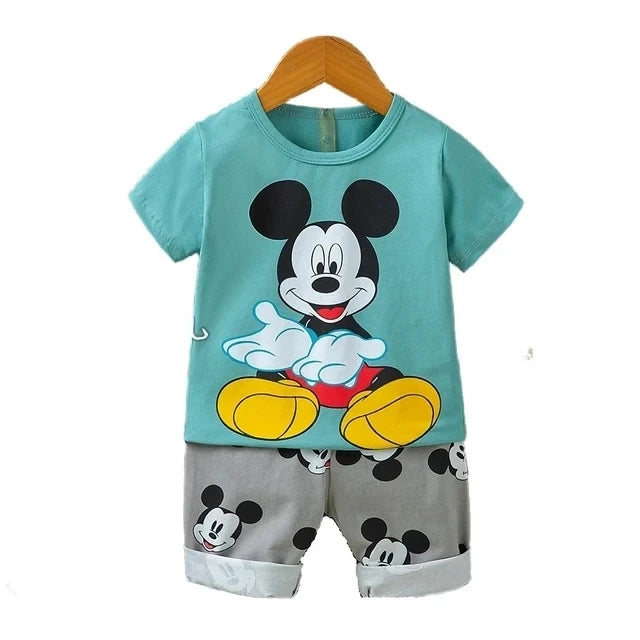 Mickey Mouse Baby Sport Clothing Set - Disney Summer Costume for Unisex