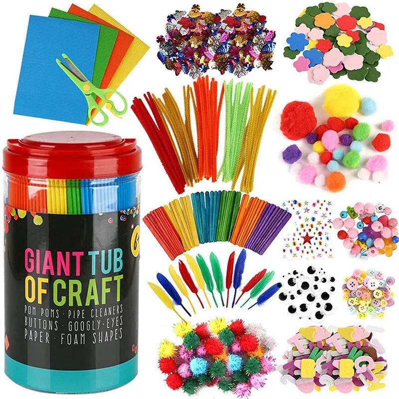 Puzzle Barrel Toys - DIY Material Package Gift for Children