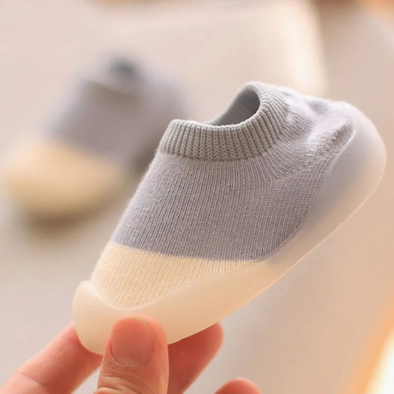 Baby First Shoes - Toddler Walker, Soft Sole, Anti-Slip Knit Booties for Infant Boys and Girls