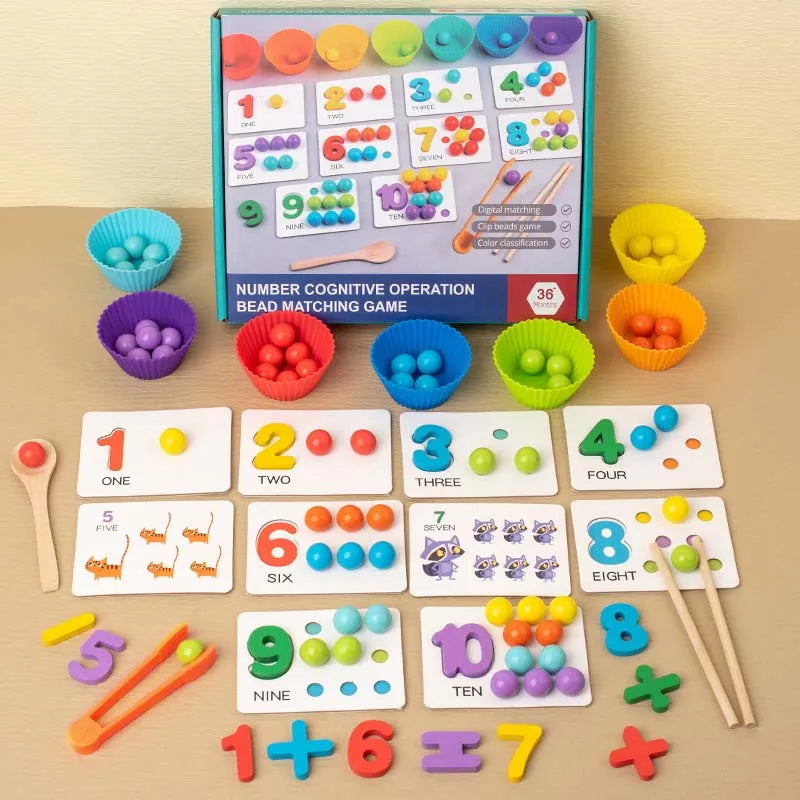 Montessori Digital Cognitive Pairing Puzzle - Educational Action Toys