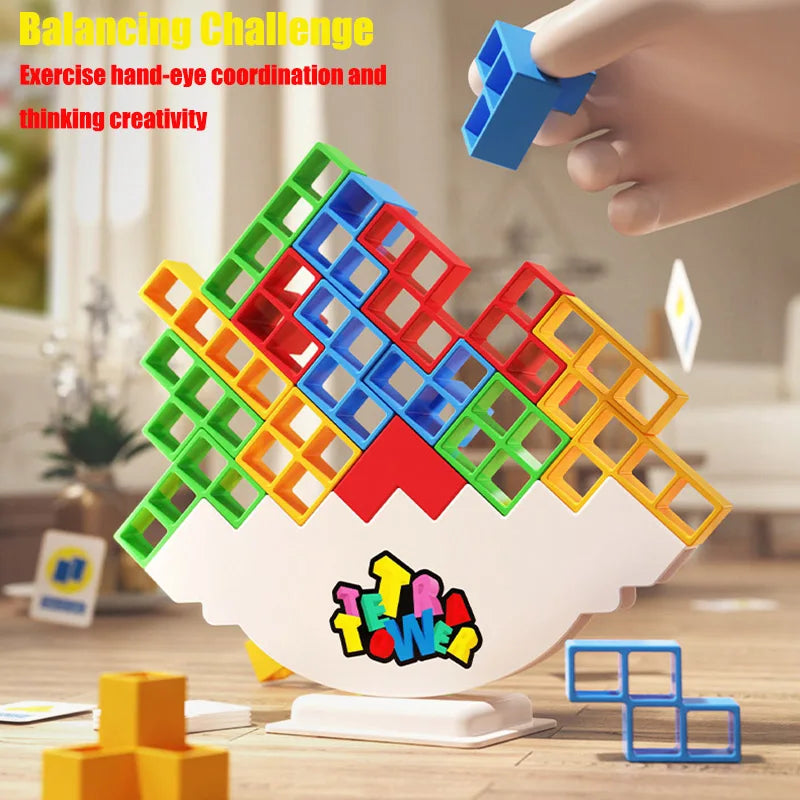 Tetra Tower Balance Game - Stacking Blocks Educational Toys