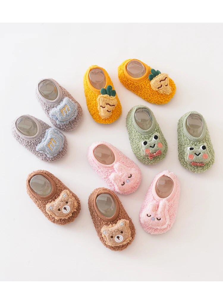 Thickened Green Frog Baby Floor Socks Baby Toddler Shoes Sock Shoes
