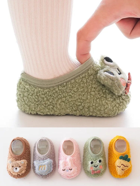 Thickened Green Frog Baby Floor Socks Baby Toddler Shoes Sock Shoes