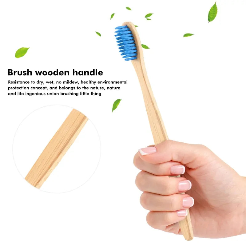 Eco-Friendly Bamboo Toothbrush - Soft Bristles