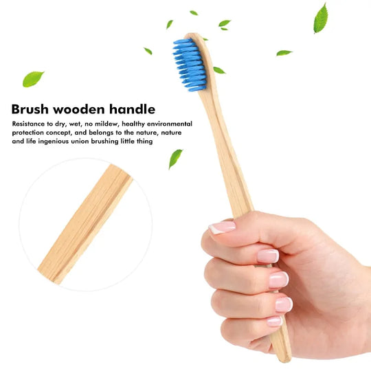 Eco-Friendly Bamboo Toothbrush - Soft Bristles