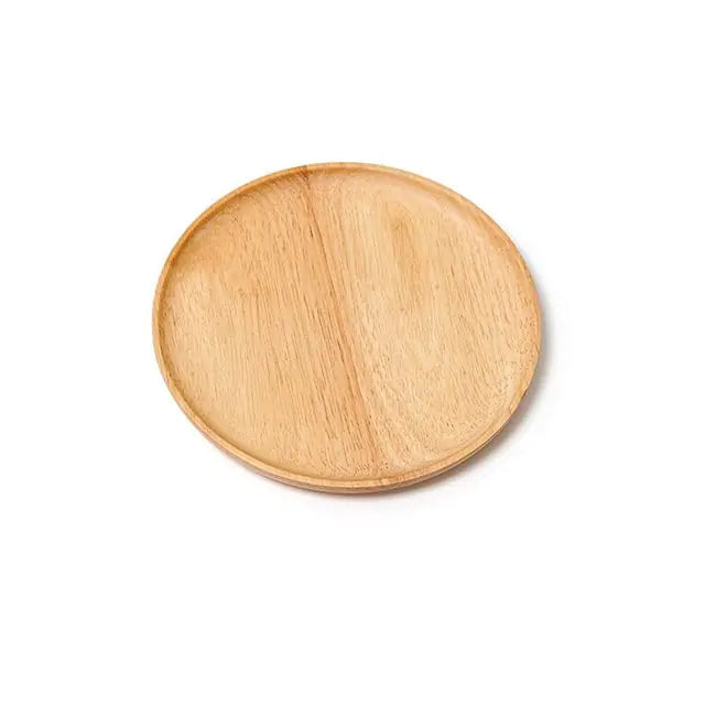 Natural Wood Serving Plate - Elegant & Eco-Friendly Design