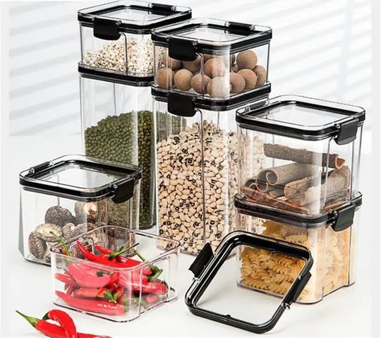 Plastic Sealed Kitchen Storage Box - Airtight & Durable