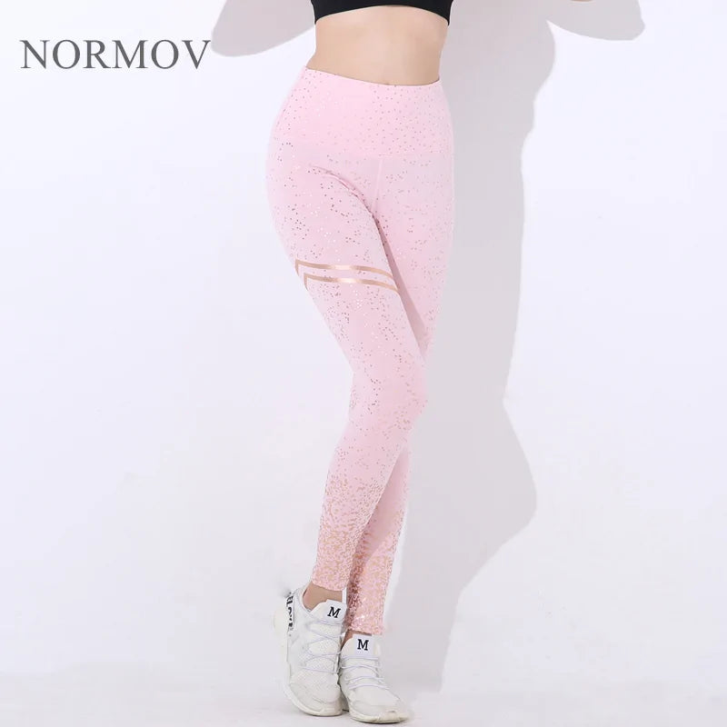 Women’s Gold Print Leggings - Stylish & Comfortable