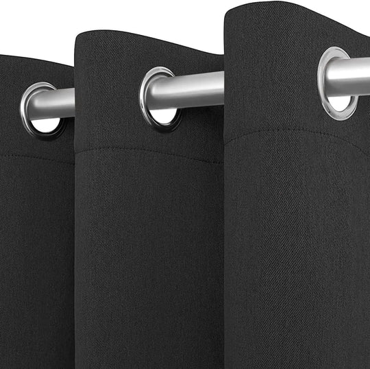 2 Panels Cozlo Blackout Curtains for Bedroom with Grommet Black Out 42x84 inch