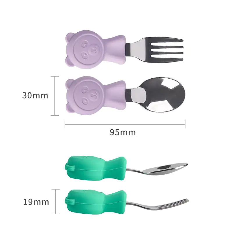 Stainless Steel Kids Cutlery Set - Safe & Durable Design