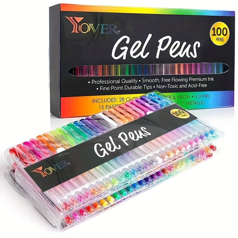 Unique Colors Gel Pens Set with Case