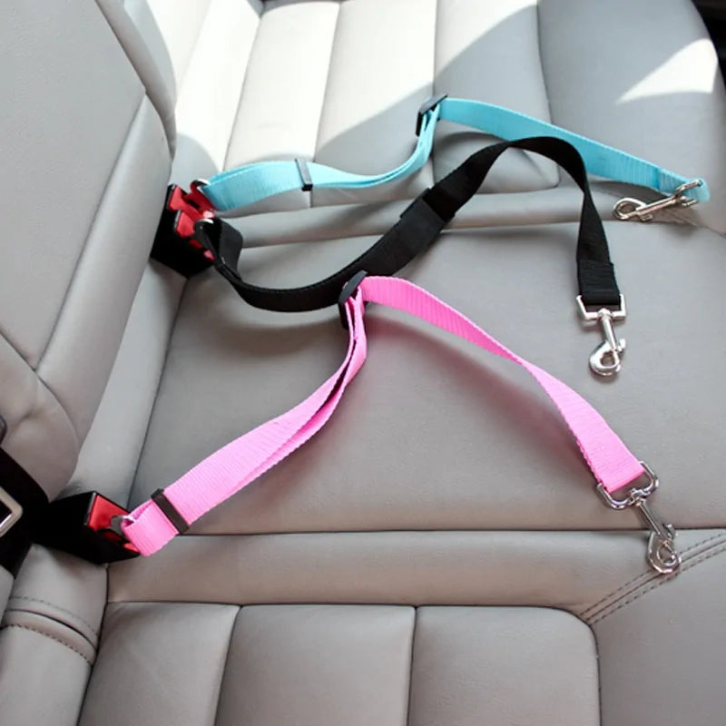 Adjustable Pet Car Seat Belt Harness for Safe Travel