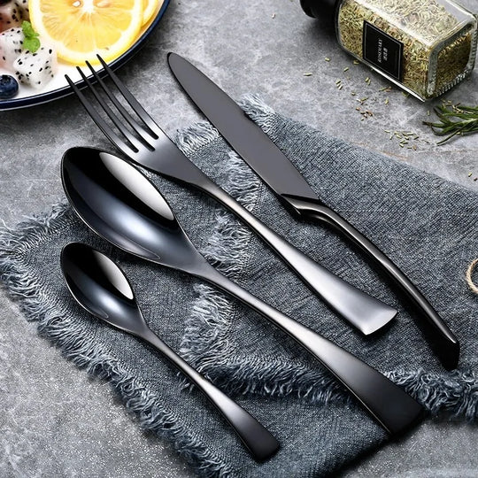 Modern Stainless Steel Cutlery Set - Sleek & Stylish