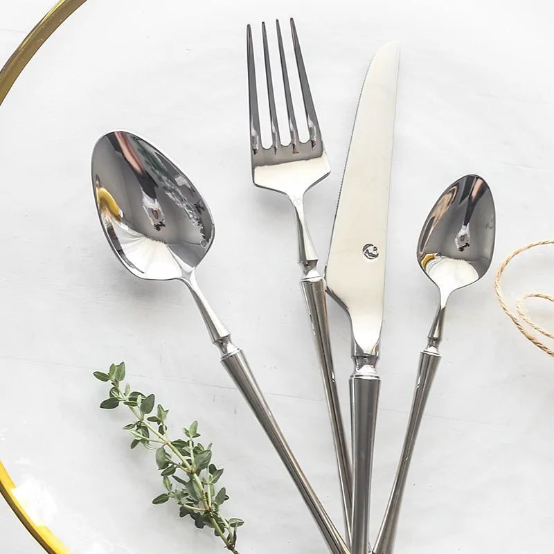 Luxury Stainless Steel Cutlery Set - Elegant & Durable