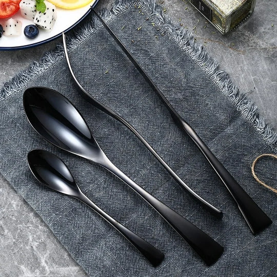 Modern Stainless Steel Cutlery Set - Sleek & Stylish