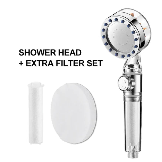 Turbocharged Handheld Shower Head - High Pressure, ABS