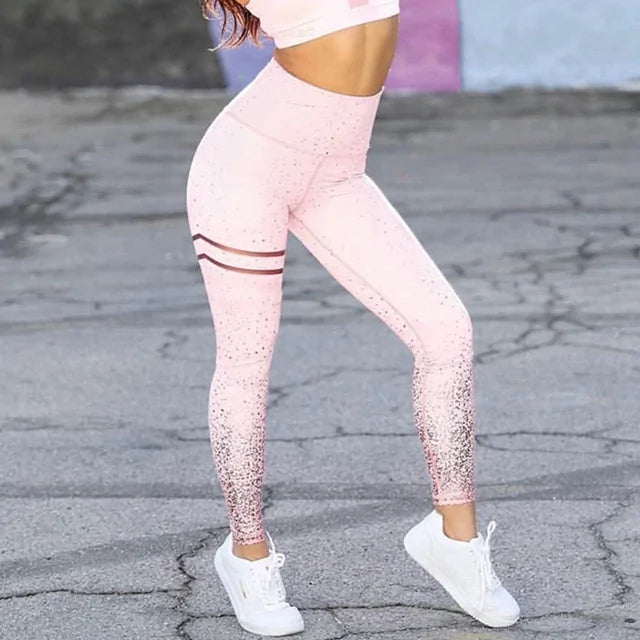 Women’s Gold Print Leggings - Stylish & Comfortable