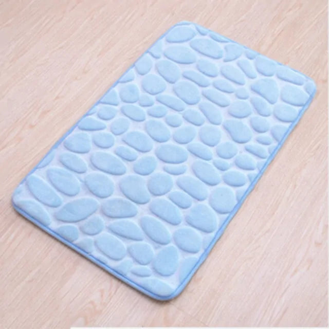 Non-Slip Embossed Bathroom Mat for Safety & Comfort